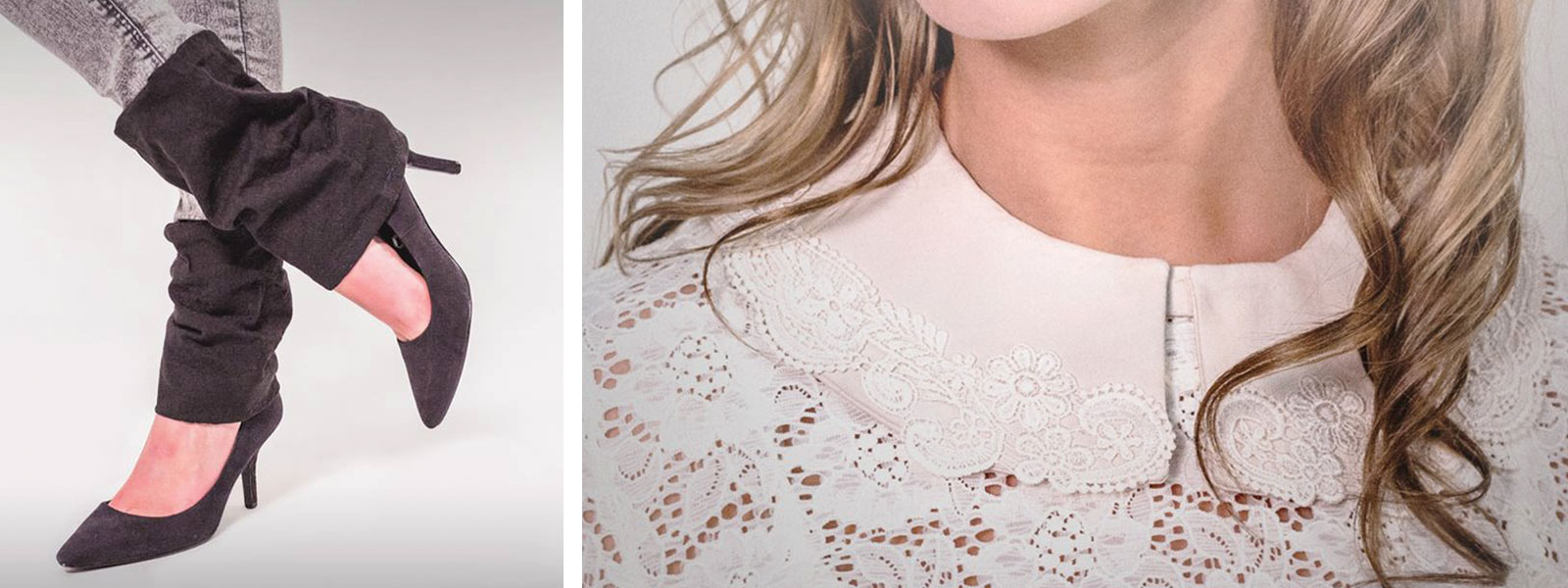 Ankle finishes and detachable collars